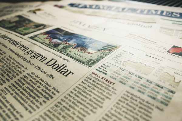 finance dollars newspaper stock