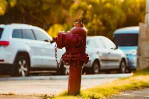 photography of red fire hydrant