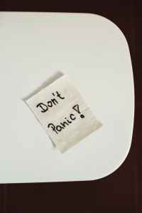 don t panic text on toilet paper